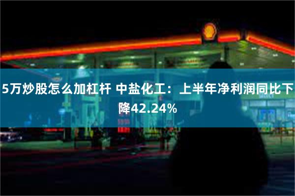 5万炒股怎么加杠杆 中盐化工：上半年净利润同比下降42.24%