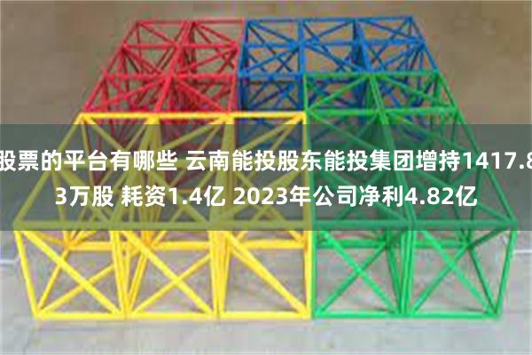 股票的平台有哪些 云南能投股东能投集团增持1417.83万股 耗资1.4亿 2023年公司净利4.82亿