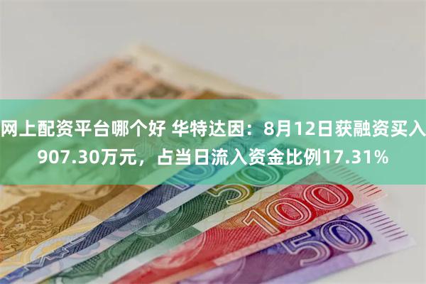 网上配资平台哪个好 华特达因：8月12日获融资买入907.30万元，占当日流入资金比例17.31%